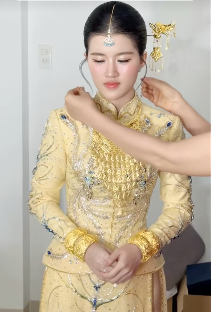 Đám cưới hào môn hot dần dần MXH: Thiếu gia ngành xăng dầu cưới ái nữ tiệm vàng- Ảnh 1.