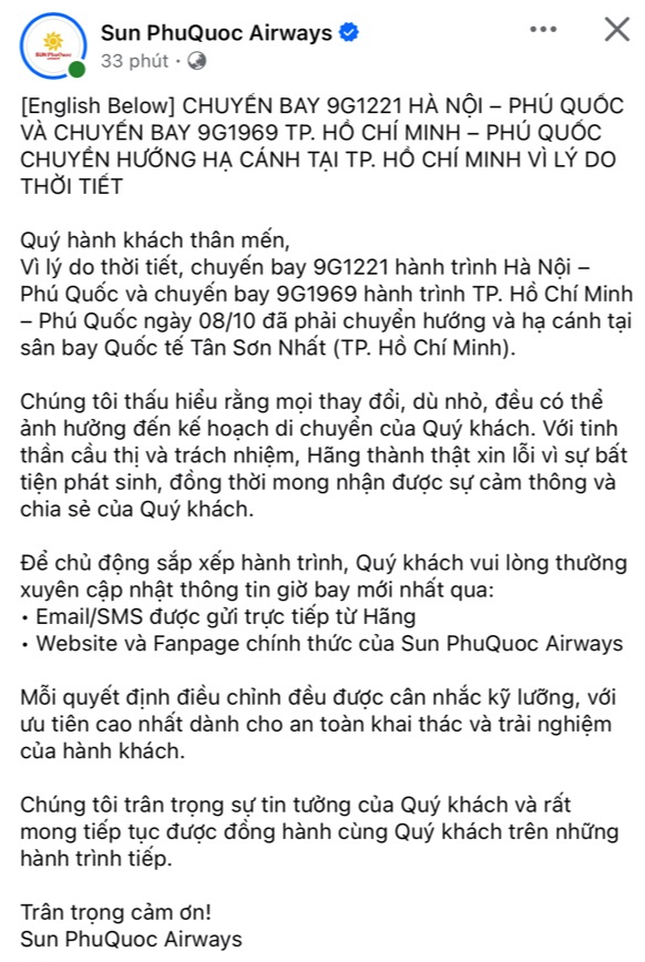 Đúng hôm nay - 8/10, sân bay Tân Sơn Nhất ghi nhận 2 máy bay bất ngờ chuyển hướng hạ cánh - Ảnh 1. Đúng hôm nay - 8/10, sân bay Tân Sơn Nhất ghi nhận 2 máy bay bất ngờ chuyển hướng hạ cánh - Ảnh 1.