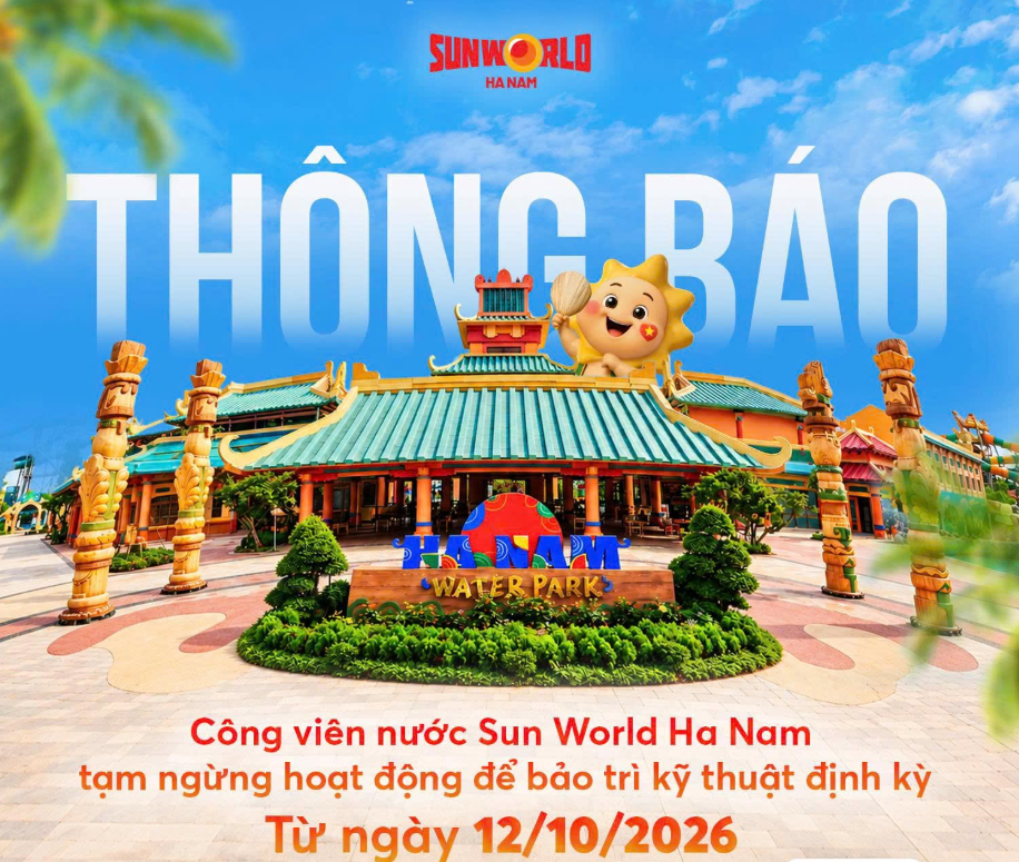 Công viên nước từng được quốc tế vinh danh của Sun Group bất ngờ thông báo tạm ngừng hoạt động - Ảnh 1. Công viên nước từng được quốc tế vinh danh của Sun Group bất ngờ thông báo tạm ngừng hoạt động - Ảnh 1.