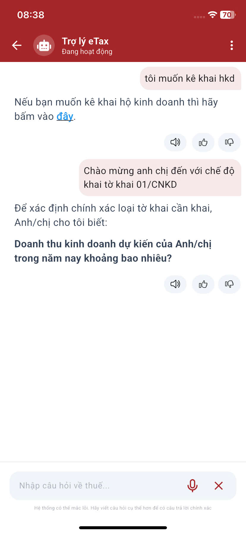 Hướng dẫn sử dụng trợ lý ảo trên ứng dụng Etax Mobile- Ảnh 5.