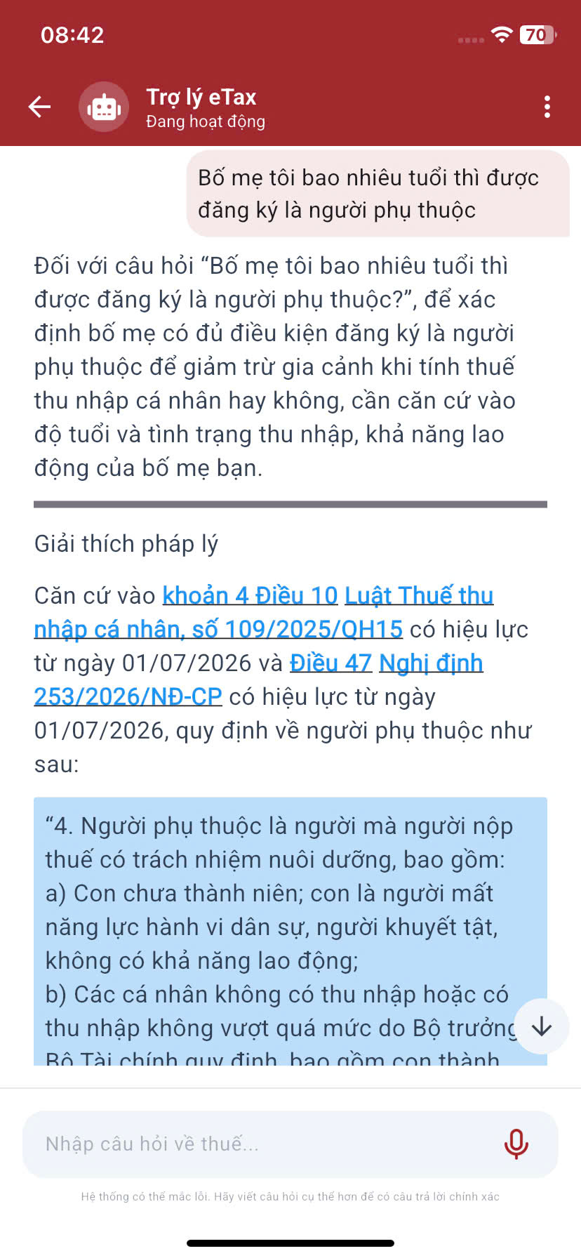 Hướng dẫn sử dụng trợ lý ảo trên ứng dụng Etax Mobile- Ảnh 6.