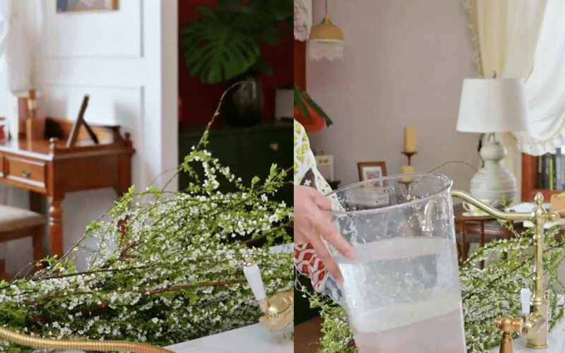 Mẹo giữ hoa tuyết mai tươi ròng rã 2 tuần: Sai lầm "kinh điển" khi thay nước khiến hoa héo rũ mà 90% chị em đang làm mỗi ngày- Ảnh 9.