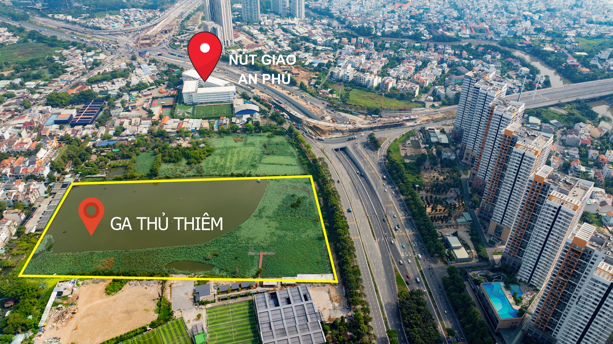 Toàn cảnh nút giao có 2 hầm, 3 tầng, 8 cầu, trị giá 3.400 tỷ ở TP.HCM - Ảnh 1.