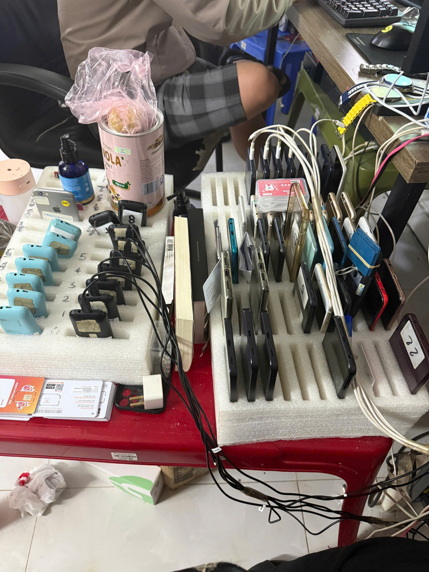 Bắt 13 đối tượng trong đường dây lừa đảo giả danh ngân hàng- Ảnh 2.