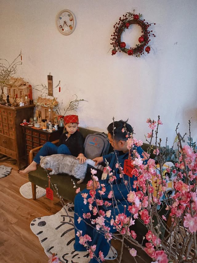 Jun Phạm đón Tết trong căn hộ 75m2: Giản dị mà ấm áp, nhìn góc nào cũng chữa lành- Ảnh 2.