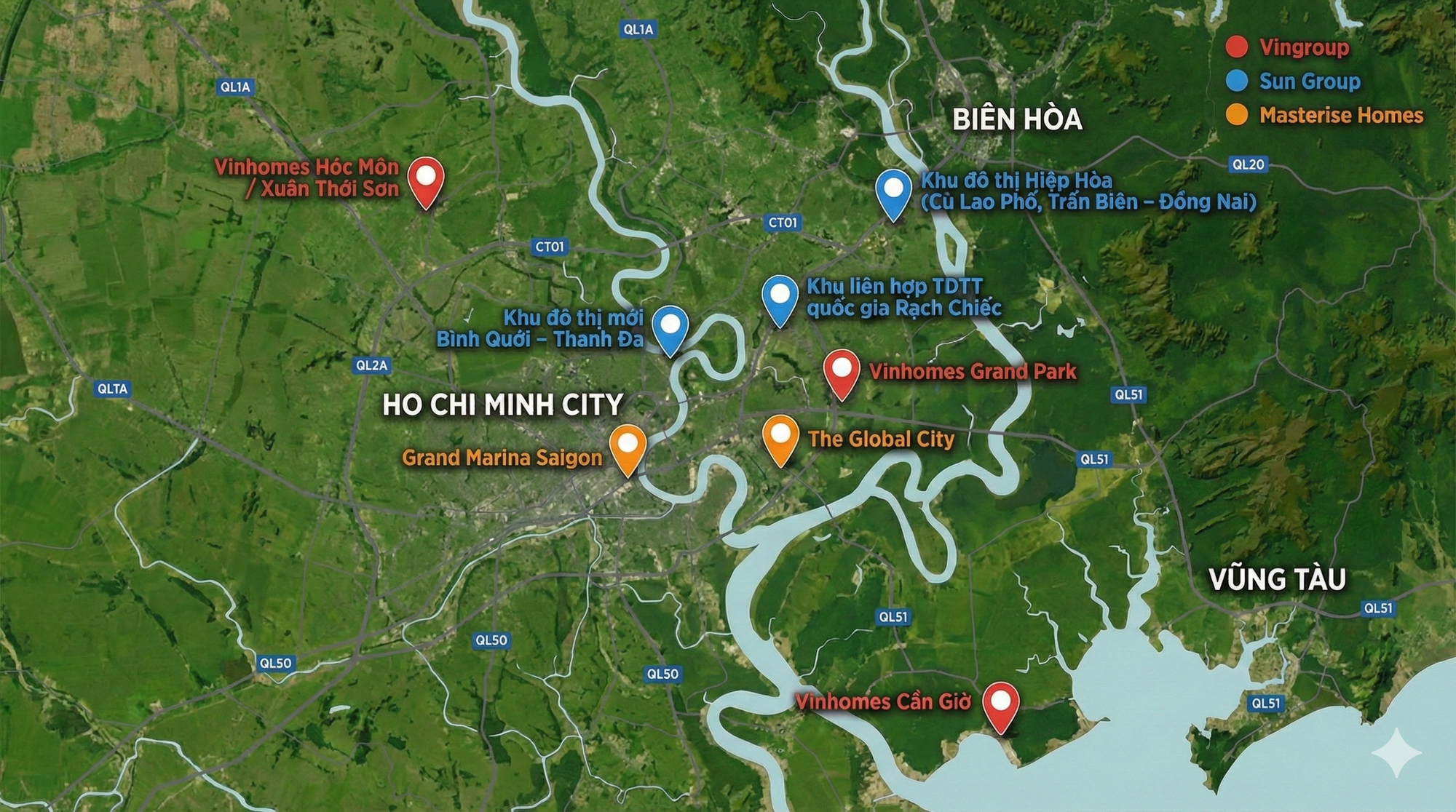 3 “ông lớn” chia thị phần bất động sản TP.HCM năm Bính Ngọ: Vinhomes làm siêu dự án ngoại ô, Masterise tiếp tục giữ trung tâm, Sun Group đánh thức vùng ven sông- Ảnh 1. 3 “ông lớn” chia thị phần bất động sản TP.HCM năm Bính Ngọ: Vinhomes làm siêu dự án ngoại ô, Masterise tiếp tục giữ trung tâm, Sun Group đánh thức vùng ven sông- Ảnh 1.