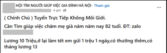 Thuê giúp việc ngủ lại, chăm ông bà, bố mẹ U60, U70 ngày Tết: Trả lương 10 triệu trong 10 ngày nhưng không phải ai cũng làm được- Ảnh 4.