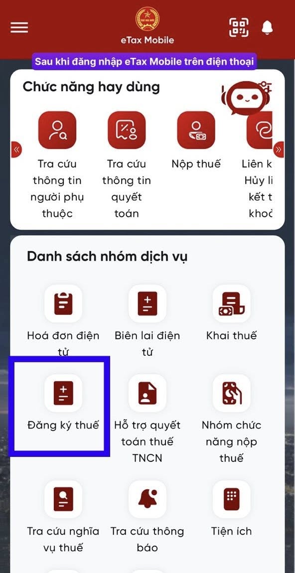 Cơ quan Thuế hướng dẫn chi tiết Cách đăng ký Người phụ thuộc để giảm trừ gia cảnh trên eTax Mobile - Ảnh 1.