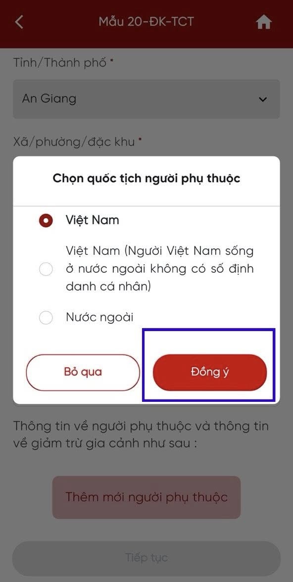 Cơ quan Thuế hướng dẫn chi tiết Cách đăng ký Người phụ thuộc để giảm trừ gia cảnh trên eTax Mobile - Ảnh 6.