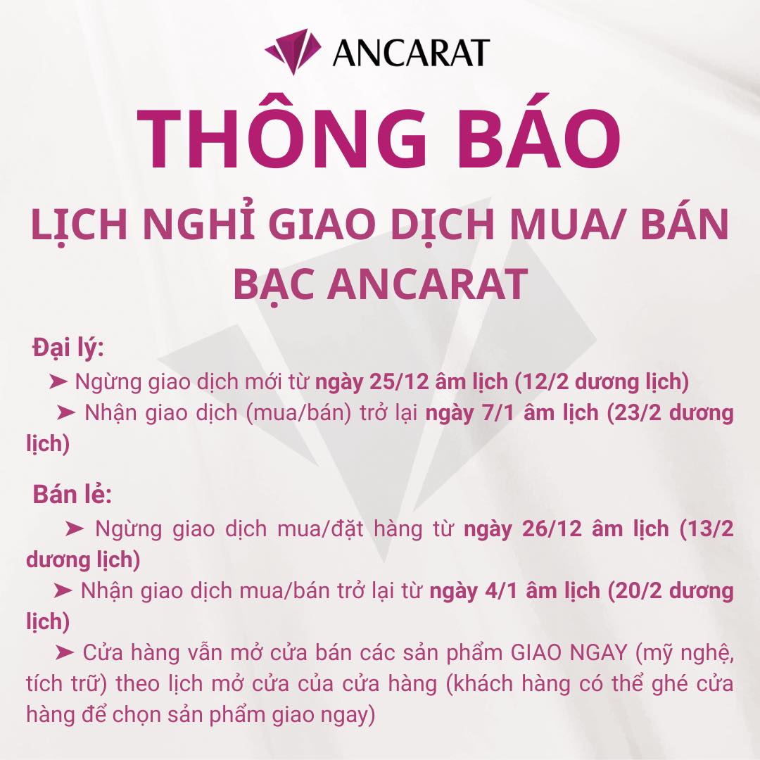 Nhà đầu tư BẠC lưu ý: Ancarat ra thông báo quan trọng- Ảnh 1.