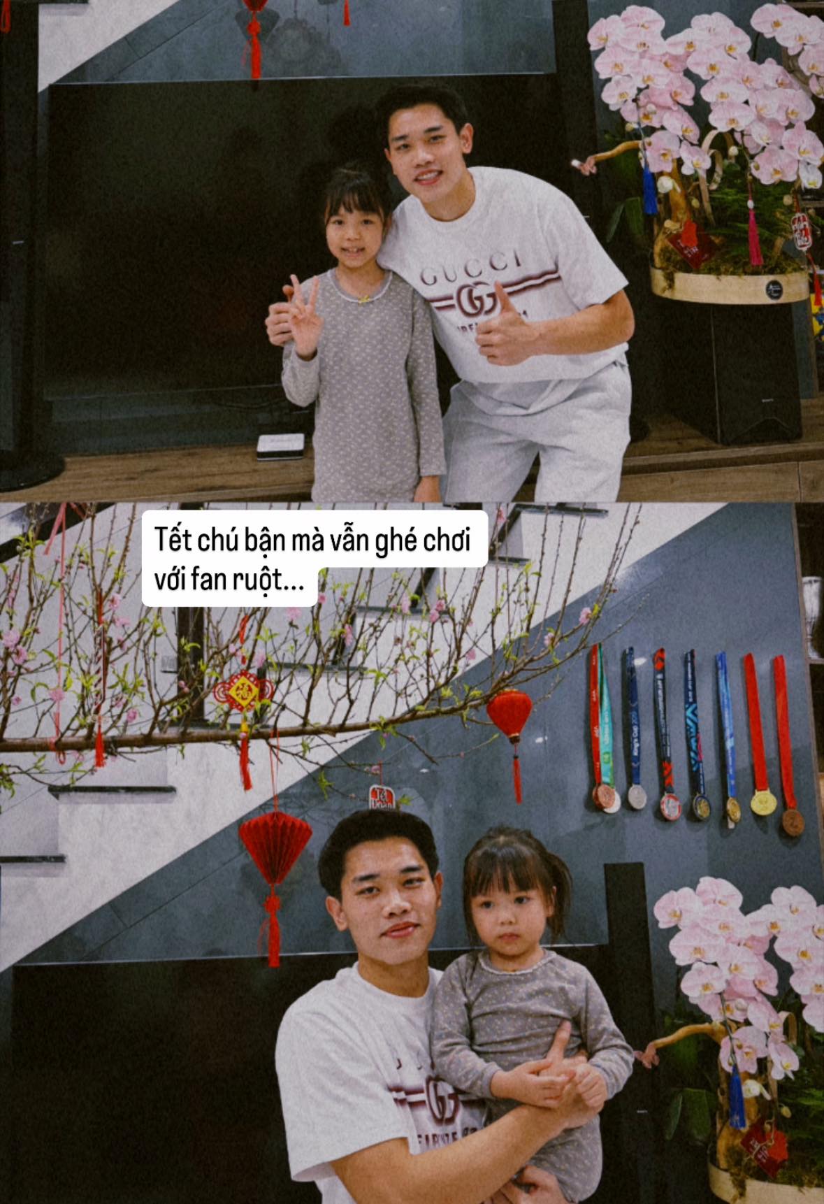 Đình Bắc ghé nhà Quế Ngọc Hải chúc tết, tặng món quà gì mà khiến dân tình xôn xao?- Ảnh 1. Đình Bắc ghé nhà Quế Ngọc Hải chúc tết, tặng món quà gì mà khiến dân tình xôn xao?- Ảnh 1.