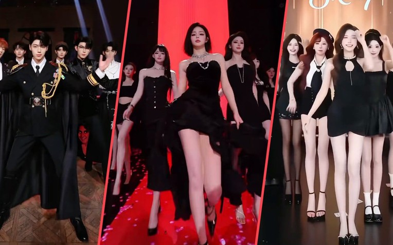 Khi các "pháp sư Trung Hoa" lập nhóm nhạc thần tượng trên livestream, kiếm tiền từ donate: Nhan sắc, kỹ năng nhảy múa đều không thua sao nào- Ảnh 1.