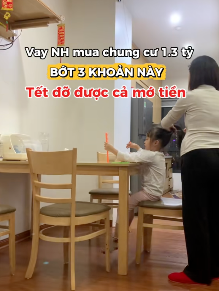 Vay ngân hàng mua nhà 1,3 tỷ, mẹ bỉm Hà Nội chi tiêu Tết 2026 bớt hẳn 3 khoản "sĩ diện" này để tiết kiệm thêm một "mớ tiền"- Ảnh 1.