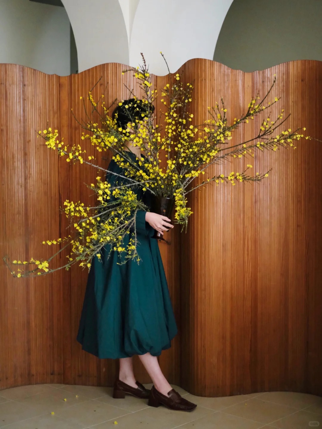 Mùa xuân nằm trọn trong một bình Nghênh Xuân: Sắc vàng rực rỡ, cành rủ mềm mại như suối tóc, chưng Tết vừa sang vừa hút lộc- Ảnh 7.