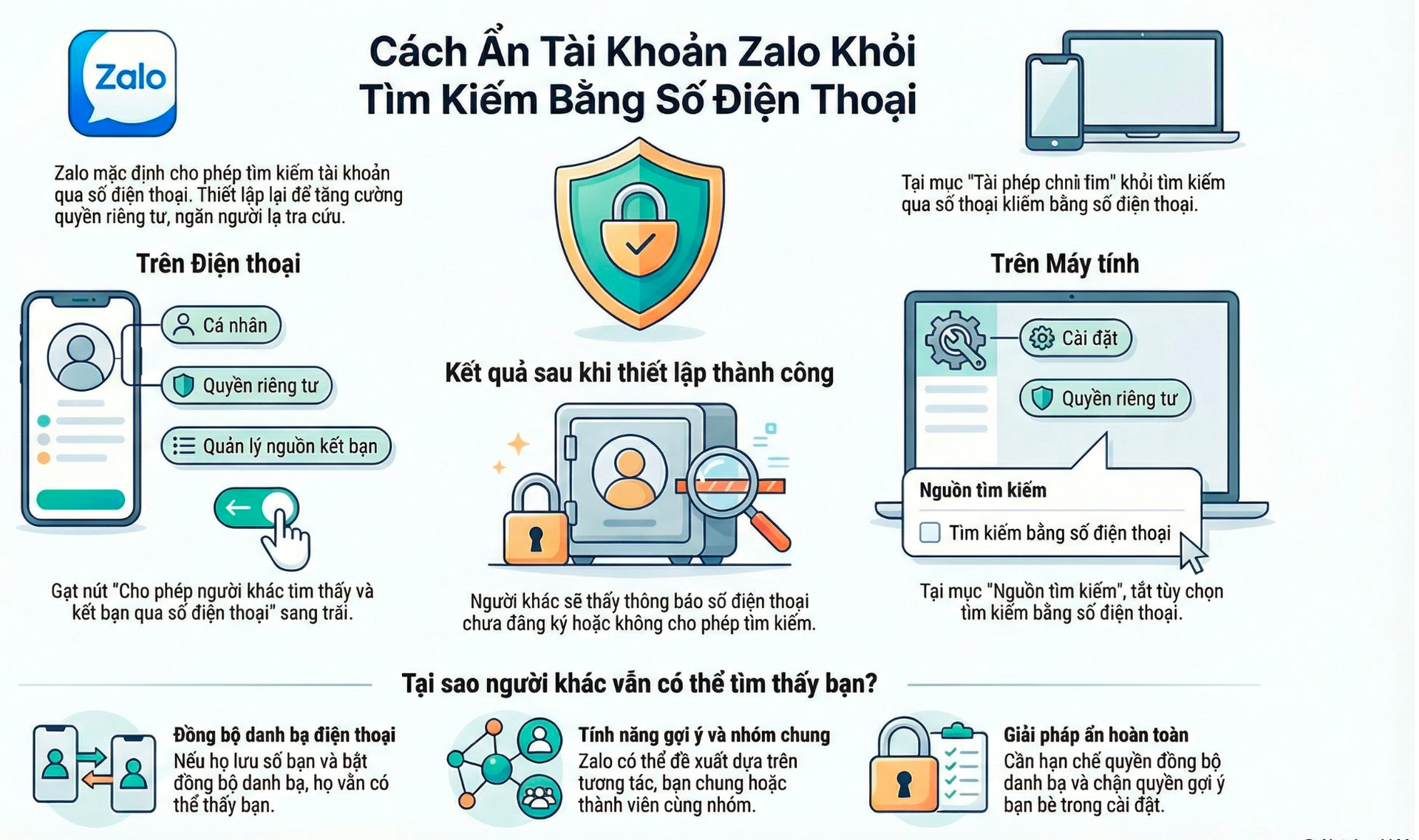 Cách ngăn người khác tìm ra Zalo của bạn bằng số điện thoại- Ảnh 3.