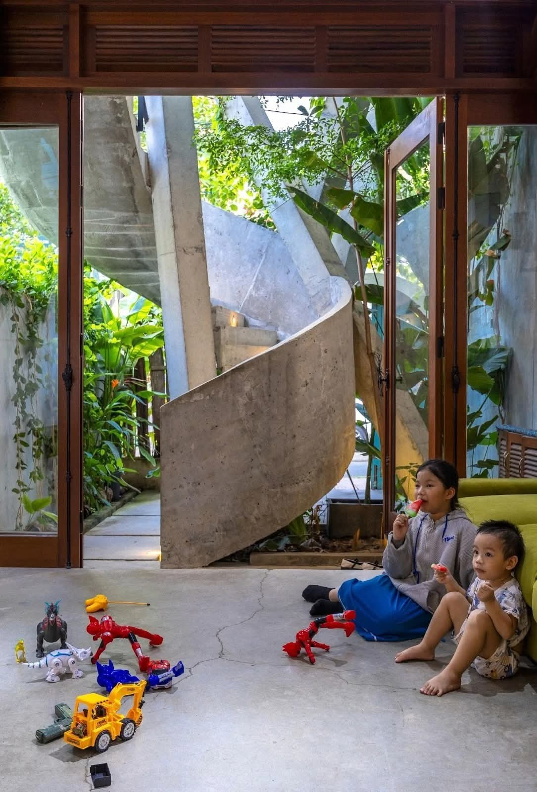 Nhà hình tổ chim: Không gian sống mềm mại giữa phố thị- Ảnh 4.