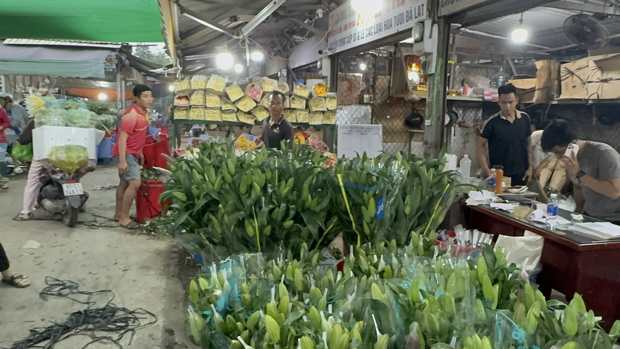 Thị trường hoa Tết 2026: Giá cả và xu hướng mua sắm tại chợ đầu mối - Ảnh 1.