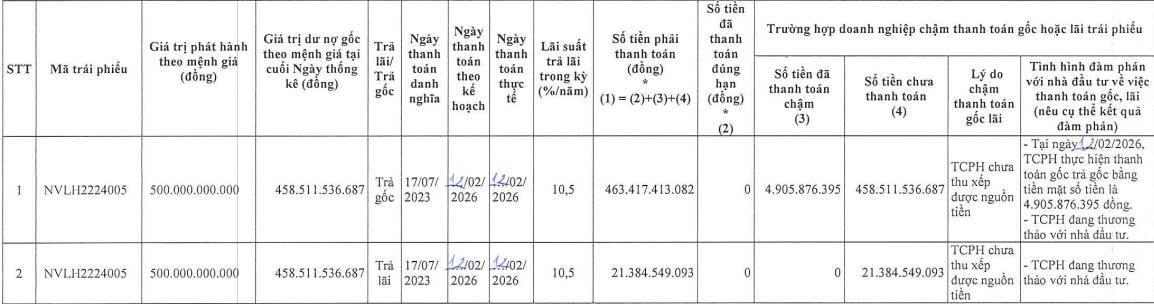 Novaland tiếp tục ‘khất nợ’ gốc, lãi trái phiếu - Ảnh 2.