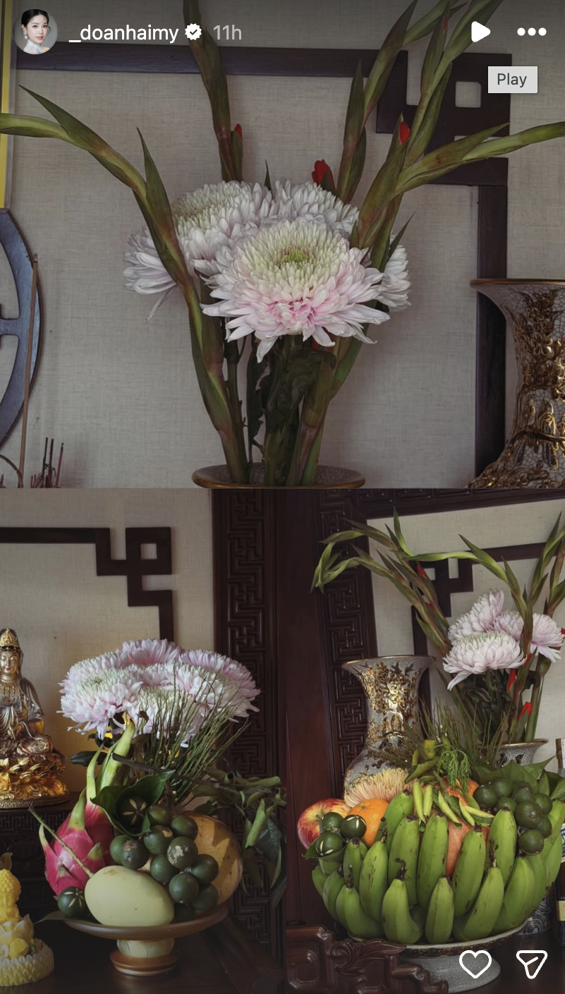 Doãn Hải My và Ngô Tố Uyên cùng khoe mâm ngũ quả ngày Tết: Ai khéo tay hơn? - Ảnh 1.