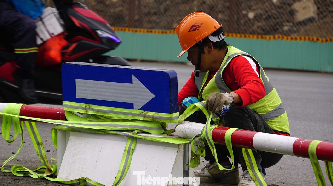 Lập rào chắn công trường hầm chui hơn 700 tỷ ở Hải Phòng ngày Tết- Ảnh 8.