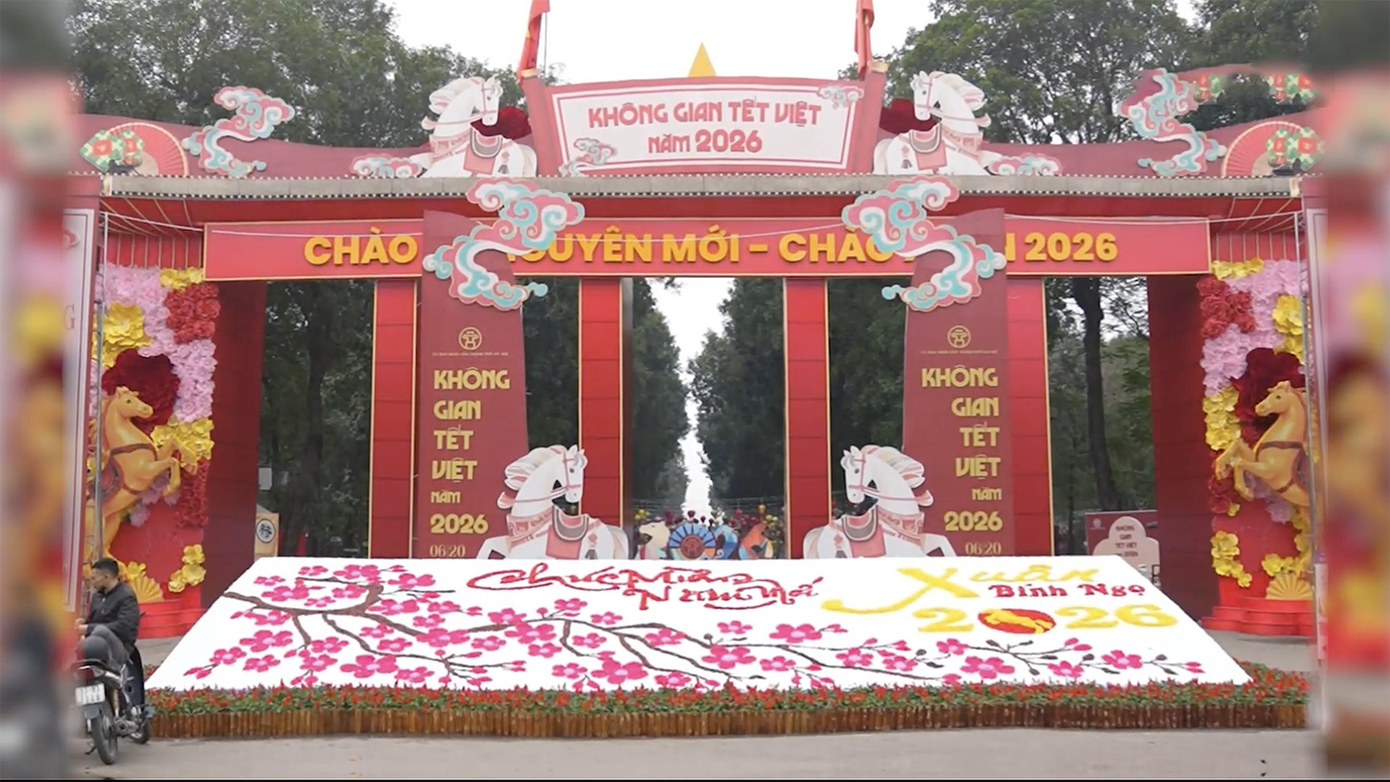 ​Công viên Hà Nội 'thay da đổi thịt', trang trí rực rỡ đón Xuân- Ảnh 4.