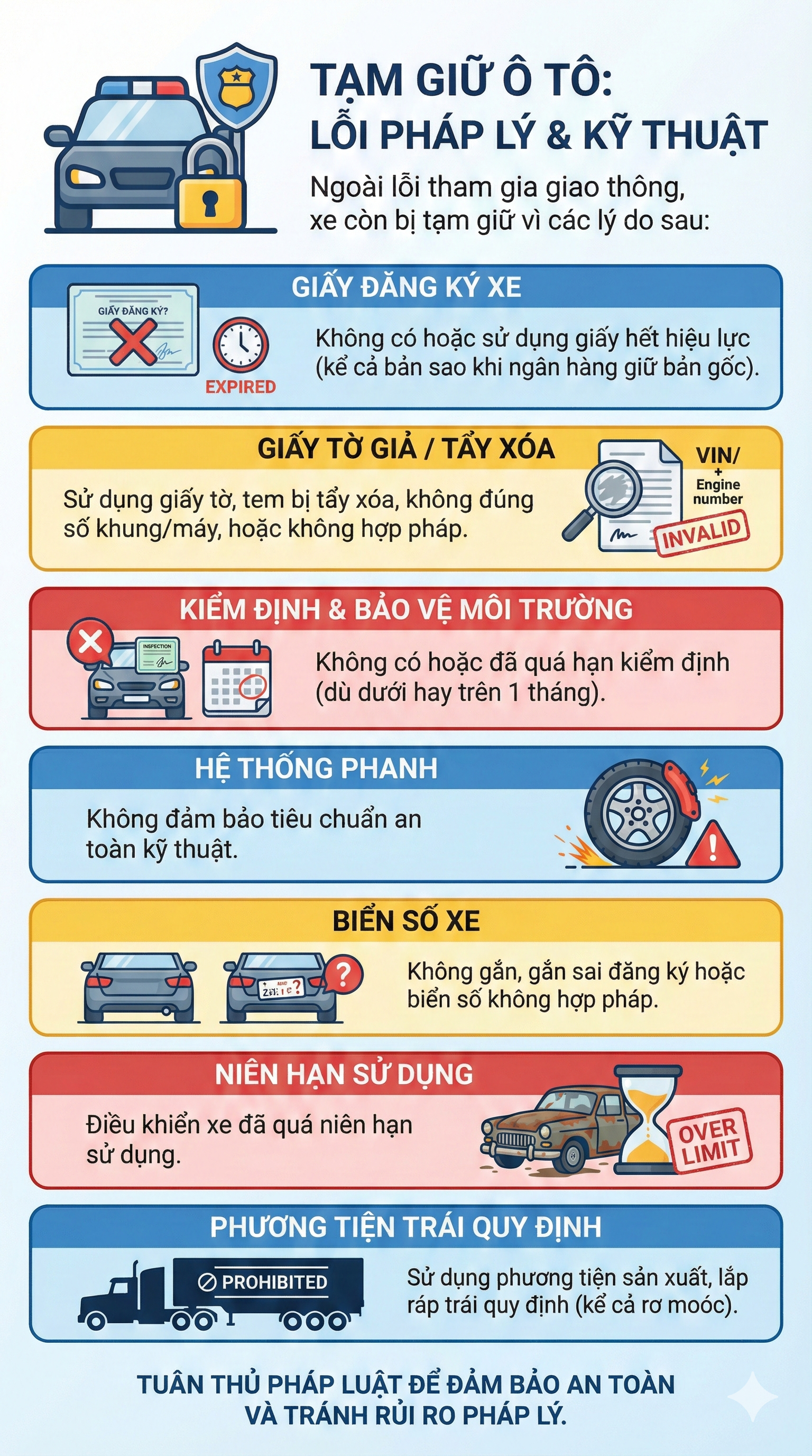 Mức phạt bị tạm giữ phương tiện mới nhất 2026 đối với tất cả các loại xe, tài xế chú ý- Ảnh 2.