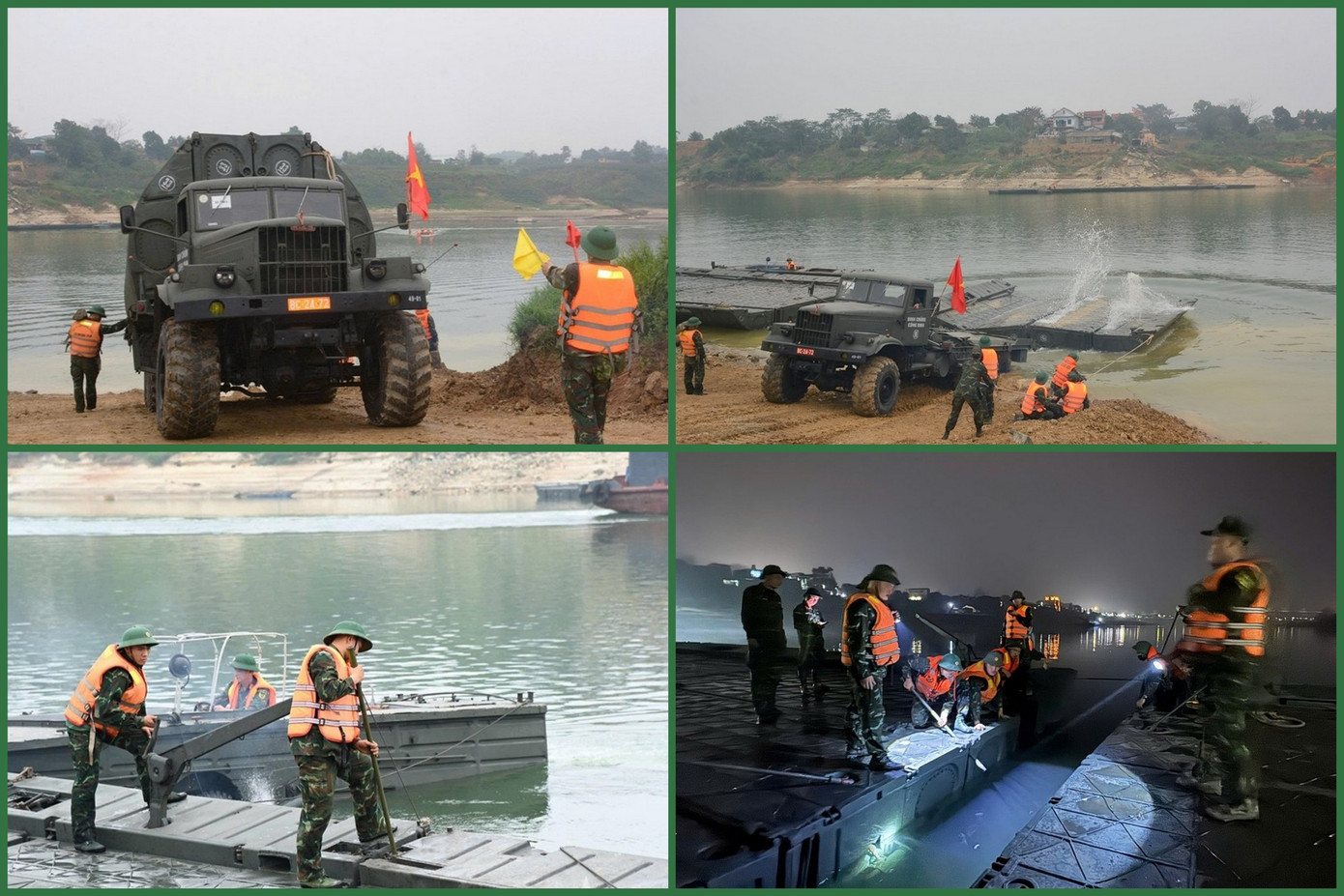 Thần tốc bắc cầu phao sông Lô, hàng trăm quân nhân được Đại tướng Phan Văn Giang ngợi khen- Ảnh 1.