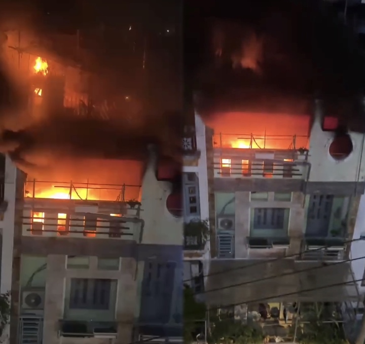 Hỏa hoạn bùng phát tại căn nhà 3 tầng tại TP.HCM, 4 người kịp thoát nạn- Ảnh 1.