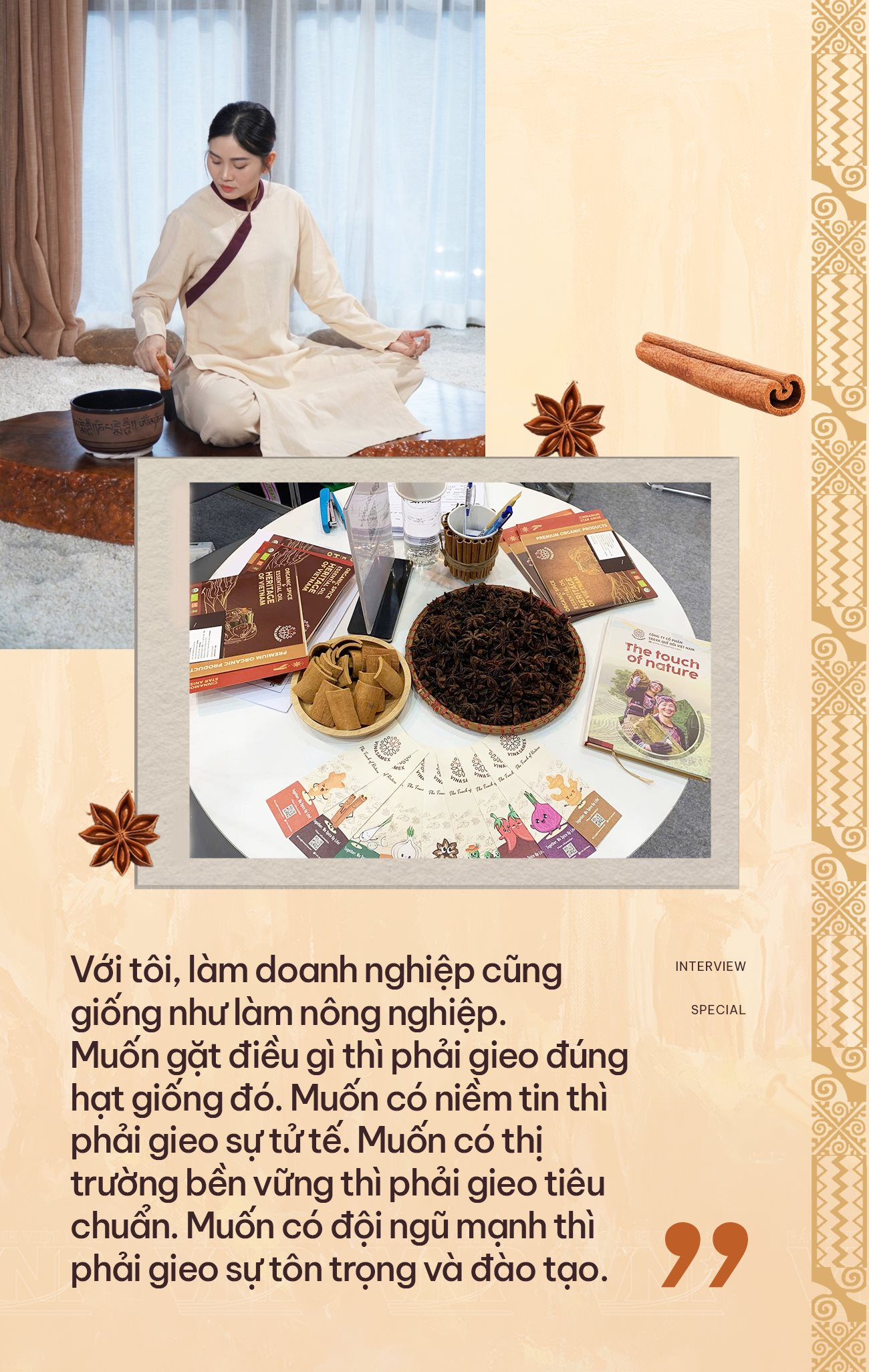 Bị gọi là “điên” vì làm hữu cơ, CEO Vinasamex Nguyễn Thị Huyền bắt tay nông dân nâng thu nhập lên 120-150 triệu đồng/ha quế hồi, nuôi tham vọng IPO- Ảnh 13.