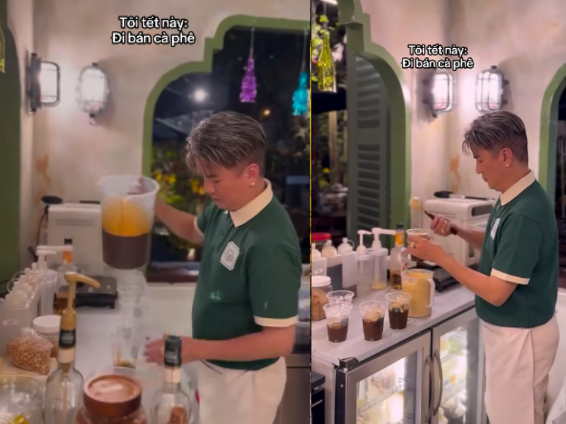 "Ông hoàng nhạc Việt" đình đám một thời đi bán cà phê ngày Tết: Thất thủ sau 2 tiếng- Ảnh 1.