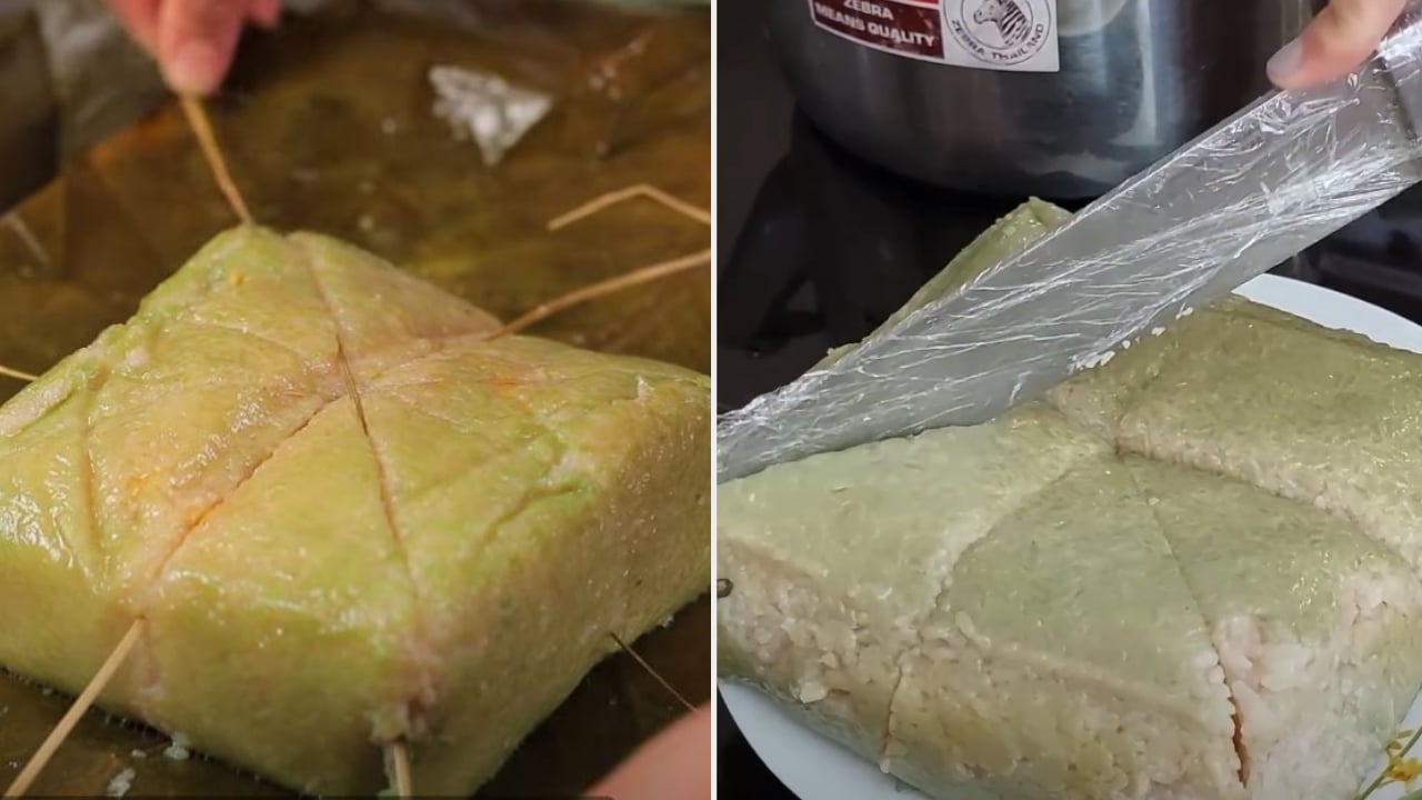 Không phải dùng lạt, làm thế này cắt bánh chưng không lo dính: Đơn giản chỉ 3 bước, ai cũng làm được- Ảnh 2. Không phải dùng lạt, làm thế này cắt bánh chưng không lo dính: Đơn giản chỉ 3 bước, ai cũng làm được- Ảnh 2.