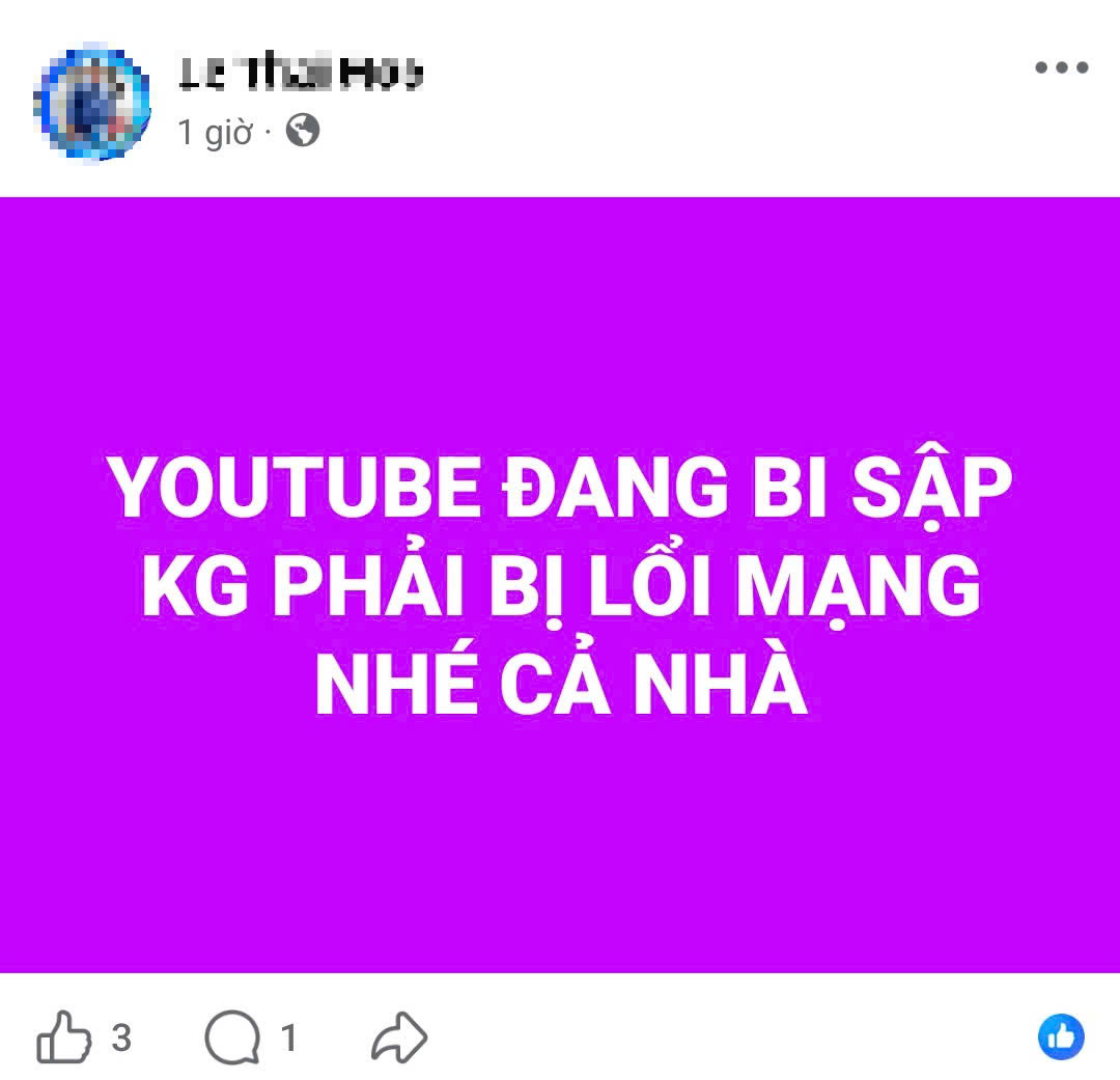 Youtube bất ngờ bị sập vào sáng mùng 2 Tết - Ảnh 3.