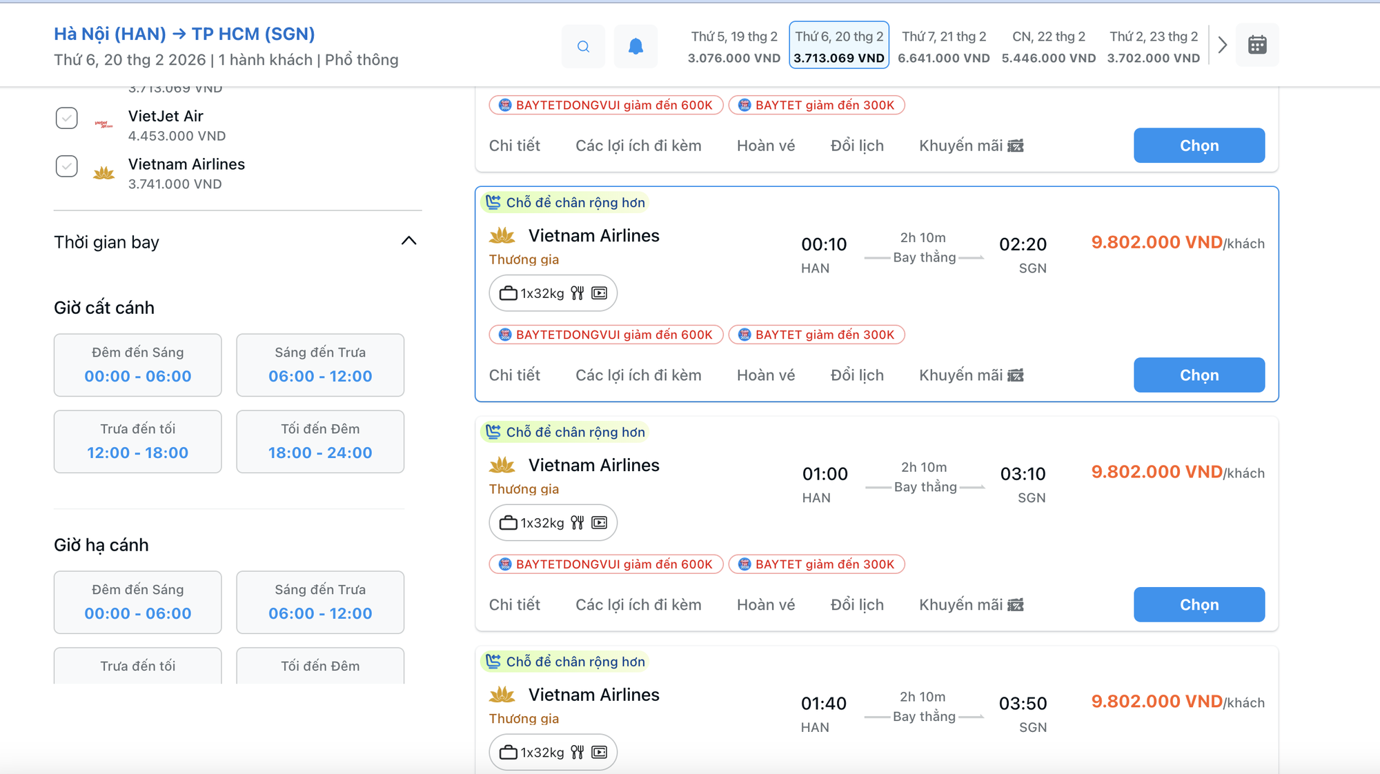 Vé máy bay Tết từ Hà Nội và TPHCM vẫn thấp ngày mùng 3 Tết 2026 - Ảnh 4.