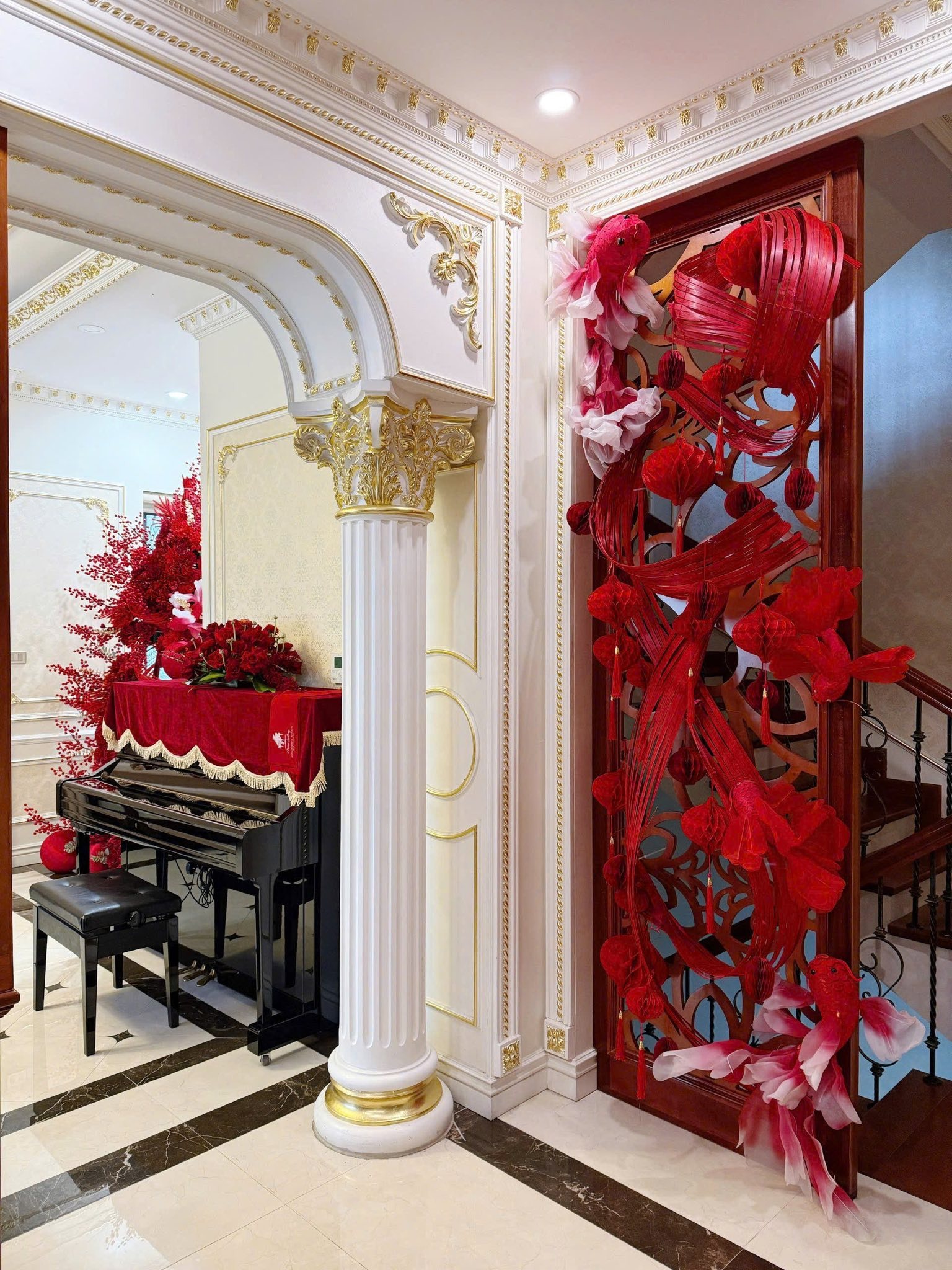 “Phú bà” decor nhà đón Tết khiến gần 1 triệu người rạo rực - Ảnh 10.