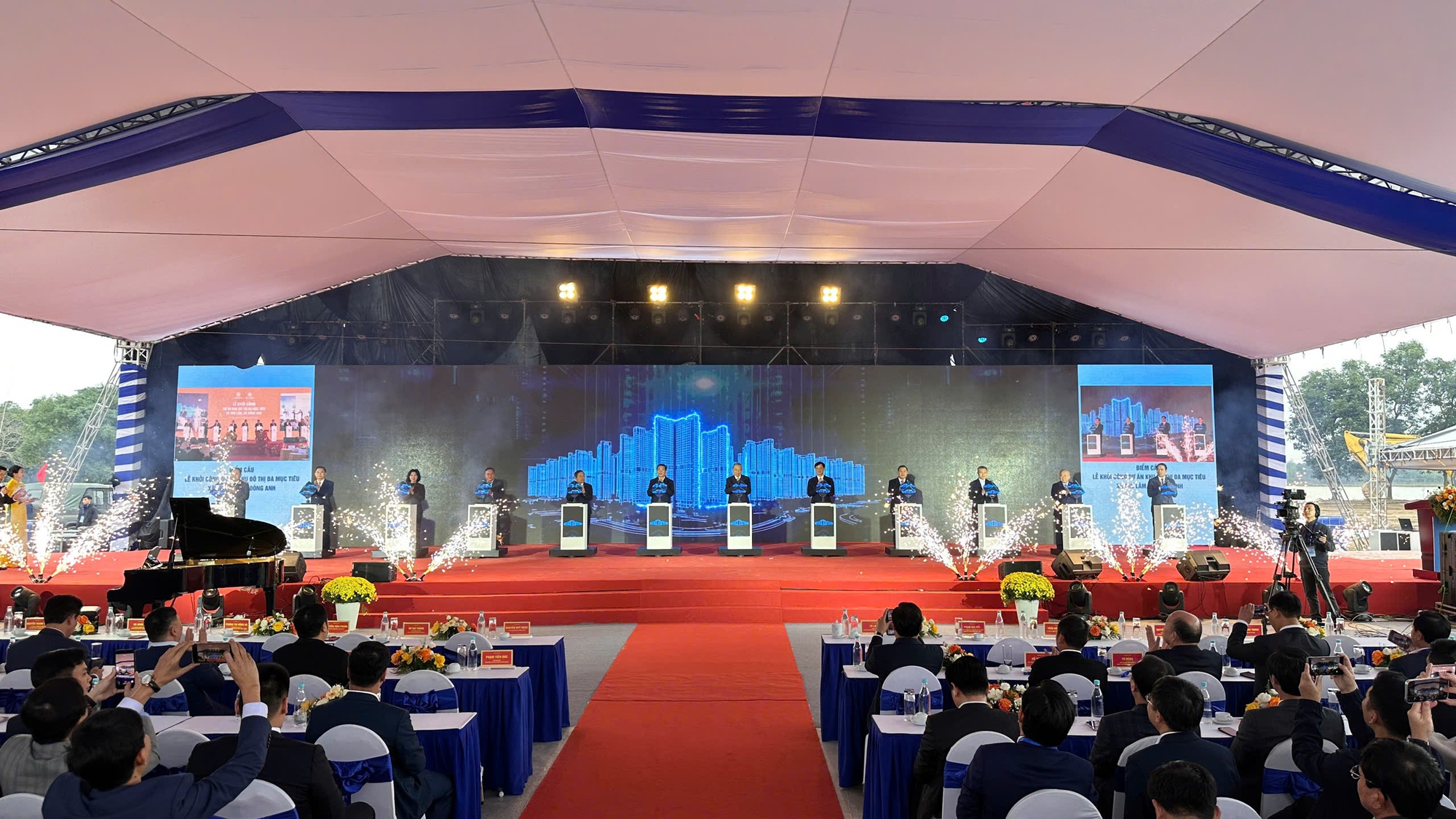 Tổng Bí thư dự lễ khởi công Khu đô thị đa mục tiêu Bắc Thăng Long Urban City 700ha, dự án hạt nhân trong tổ chức không gian phát triển phía Bắc Thủ đô - Ảnh 2.