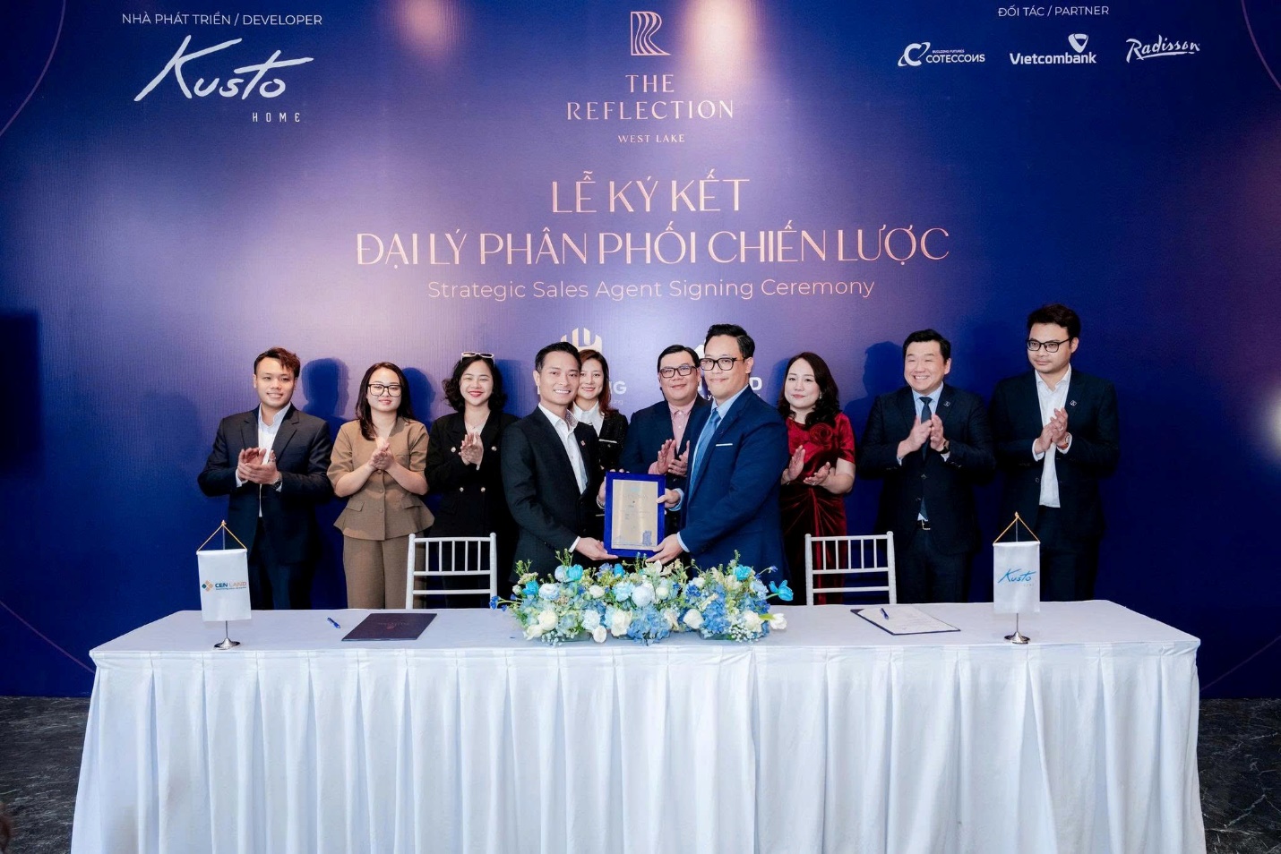 Kusto Home ký kết hợp tác phân phối dự án The Reflection West Lake - Ảnh 1.