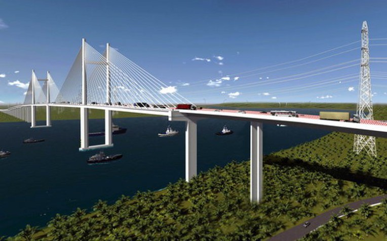 Lộ diện thời điểm cầu dây văng có tĩnh không cao nhất Việt Nam "về đích" - Ảnh 1.