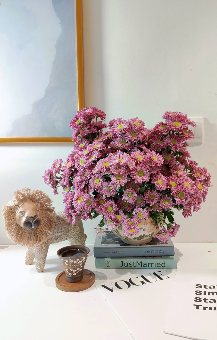 Ngắm những bình hoa cúc cổ đẹp nao lòng của mẹ đảm Hà Nội- Ảnh 17.