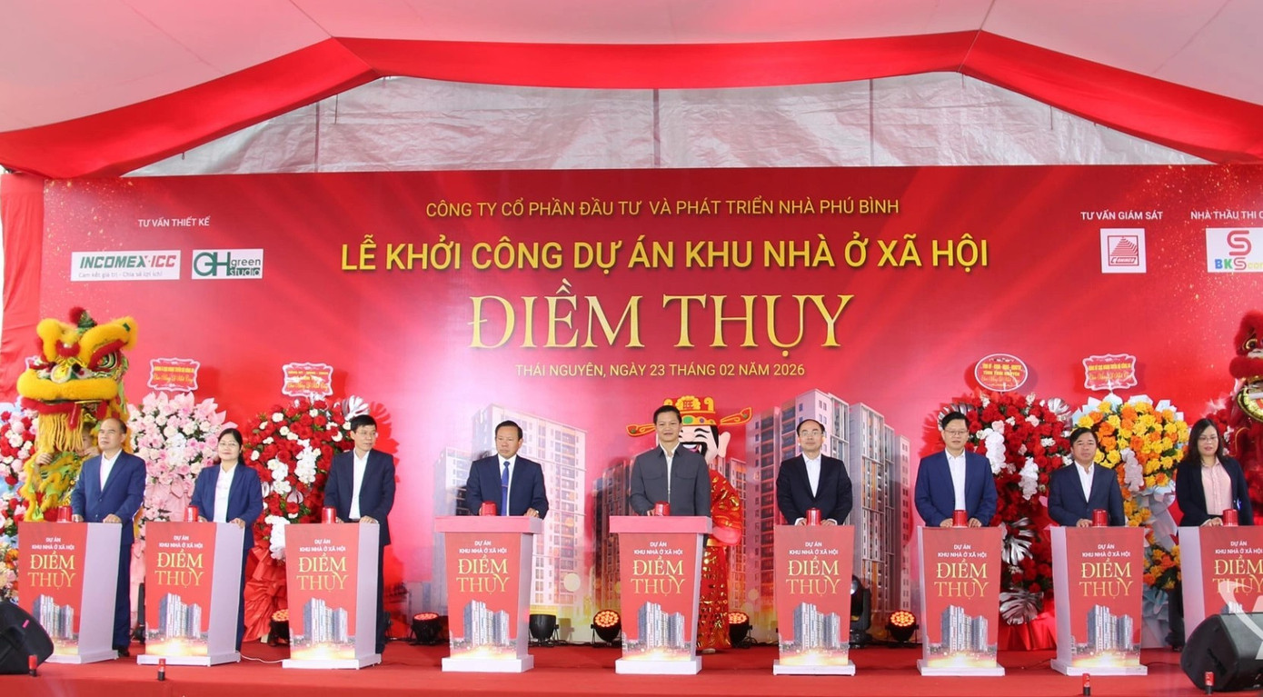 Thái Nguyên khởi công 2 dự án nhà ở xã hội với gần 1.600 căn hộ- Ảnh 1.