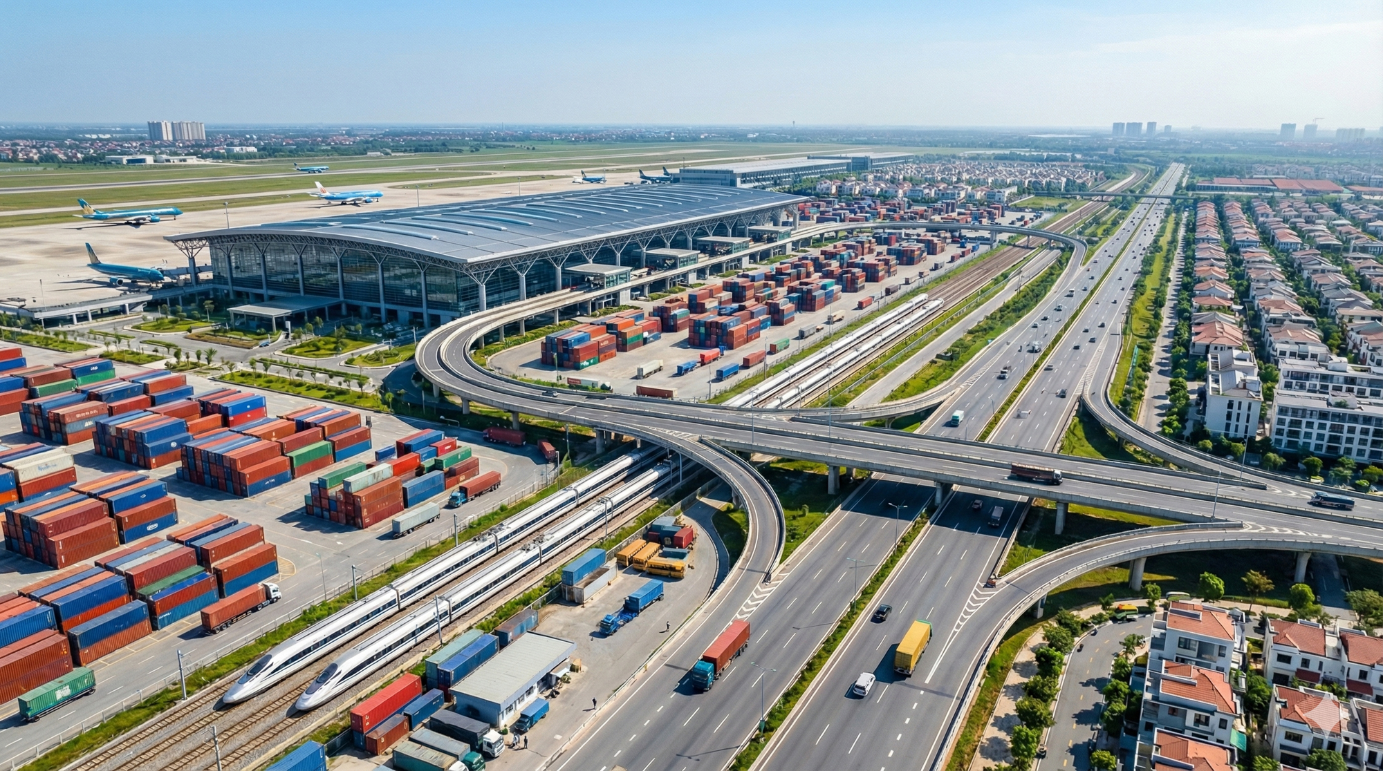 So găng sân bay Gia Bình với Nội Bài, ga Ngọc Hồi và ga Hà Nội: 'Tân binh' cửa ngõ tái định nghĩa hạ tầng thủ đô - Ảnh 4.