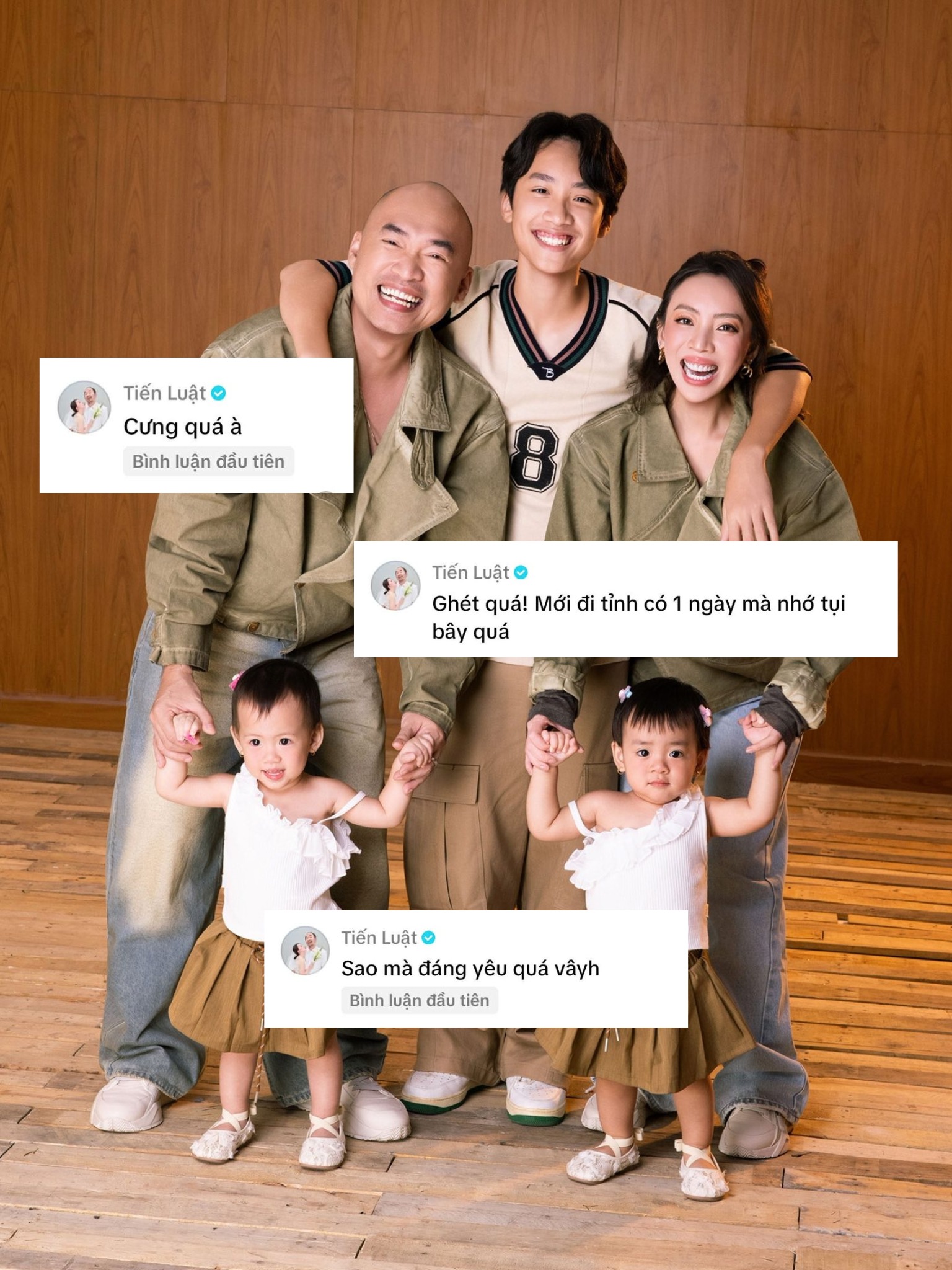 Tiến Luật để lộ việc bí mật có cặp song sinh với Thu Trang?- Ảnh 2.