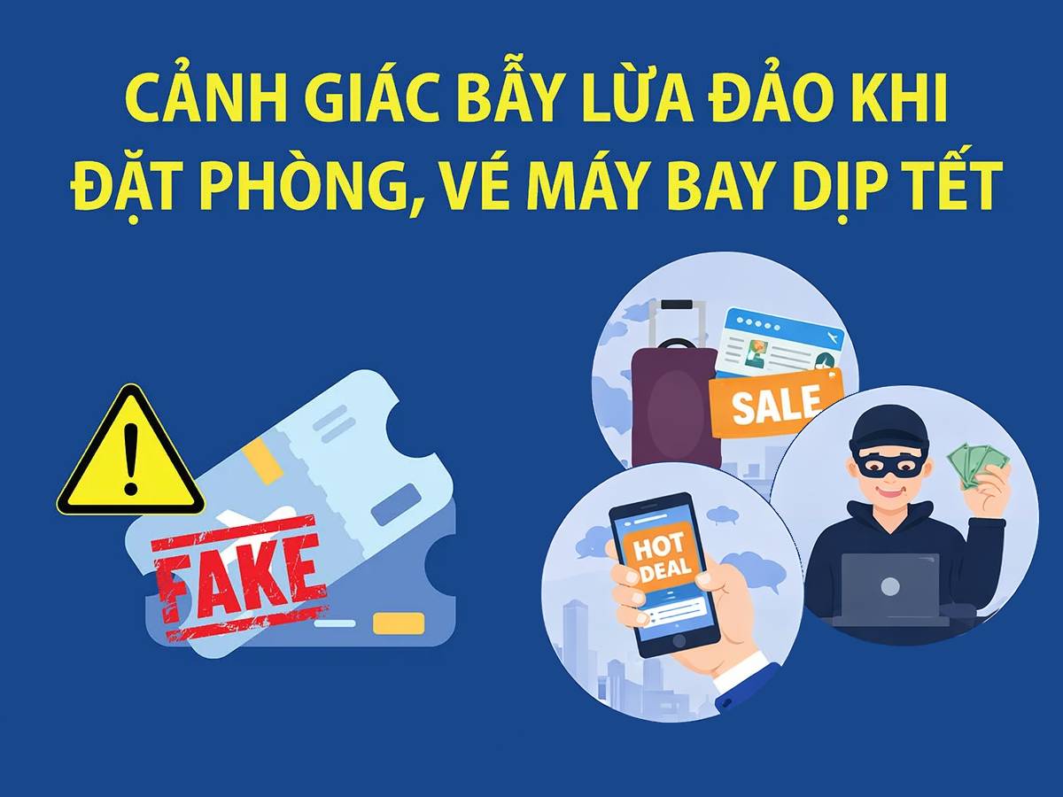 4 kiểu lừa khi mua vé máy bay, đặt phòng du lịch xuất hiện nhiều sau Tết, công an cảnh báo gấp tới người dân- Ảnh 1.