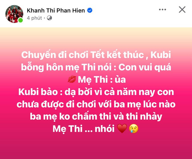 Con trai nói một câu, Khánh Thi bỗng thấy "nhói lòng" vì sự thật phũ phàng - Ảnh 1.