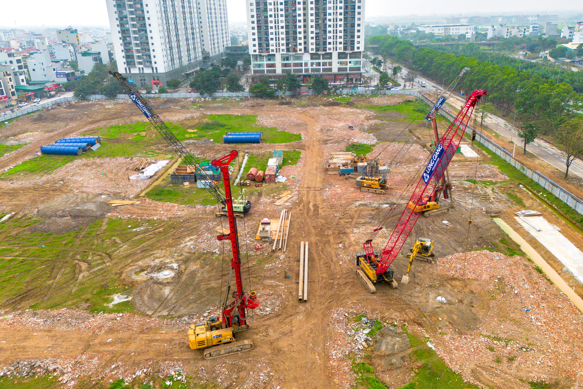 Toàn cảnh 6 toà chung đang rầm rầm xây dựng của MIK tại Nam An Khánh: Giá dự kiến 100 triệu đồng/m2, môi giới cắm chốt xung quanh - Ảnh 14.