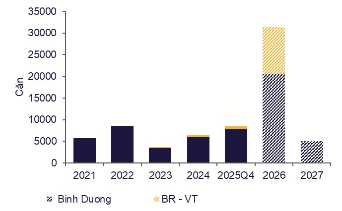 Thị trường căn hộ Bình Dương (cũ) sôi động chưa từng có, nguồn cung tăng vọt gần 10 lần nhưng từ năm 2027 sẽ giảm mạnh - Ảnh 2.
