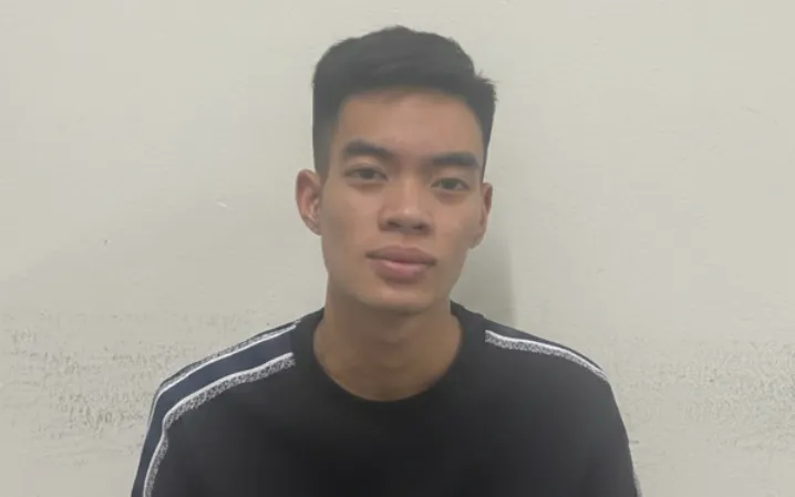 Đối tượng Đoàn Văn Hổ tại Cơ quan Công an.