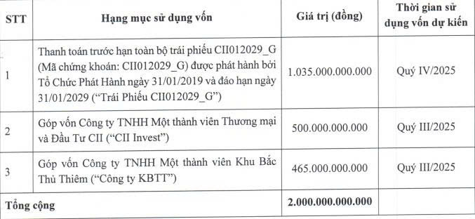 CII chưa dùng hết vốn huy động từ chào bán 20 triệu trái phiếu chuyển đổi - Ảnh 1.