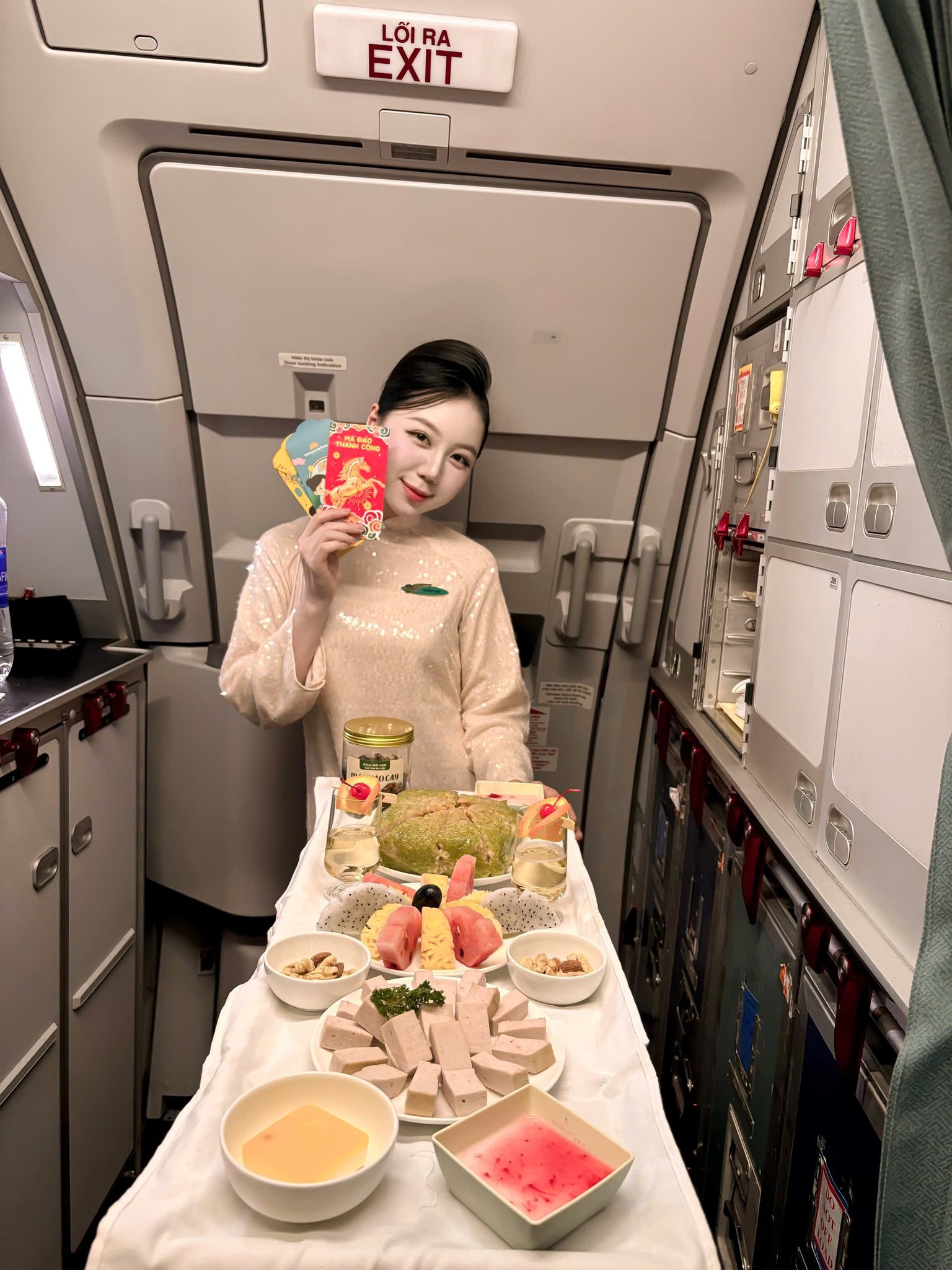 "Rừng hoa xuân" trên độ cao 10.000 mét của Vietnam Airlines: Khi tiếp viên được tự do diện áo dài rực rỡ- Ảnh 17.