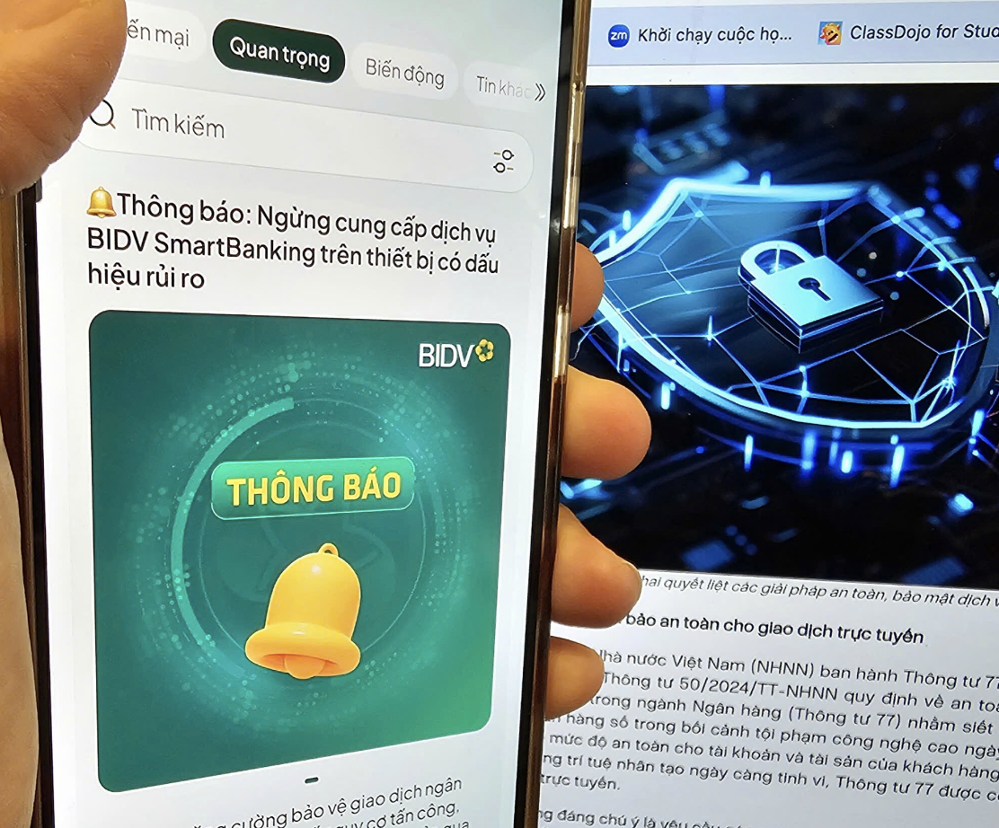 Những mẫu điện thoại có nguy cơ bị ngân hàng chặn giao dịch trực tuyến từ 1-3 - Ảnh 1. Những mẫu điện thoại có nguy cơ bị ngân hàng chặn giao dịch trực tuyến từ 1-3 - Ảnh 1.