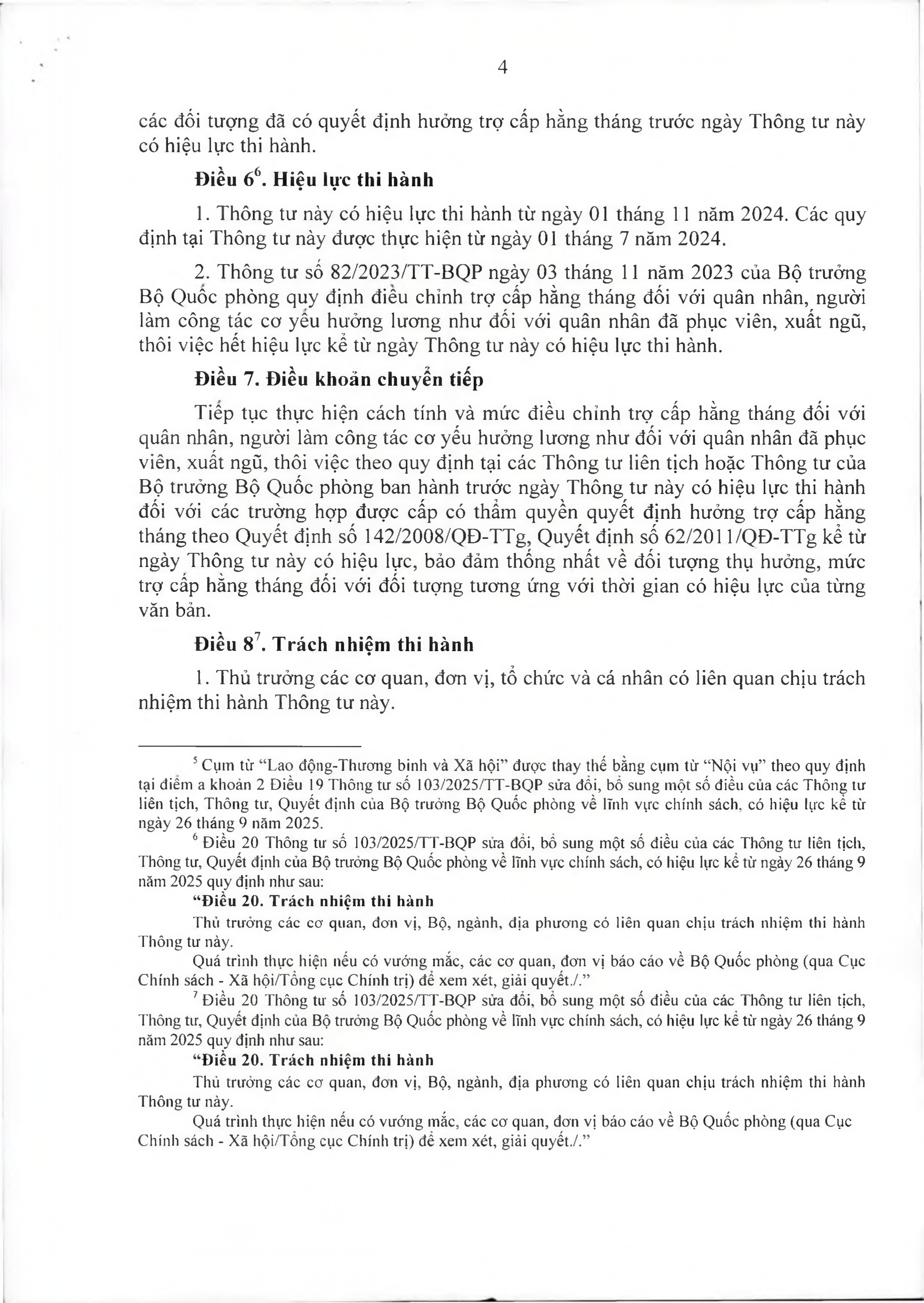 Quy định điều chỉnh trợ cấp hằng tháng đối với quân nhân, nguời làm công tác cơ yếu đã phục viên, xuất ngũ, thôi việc- Ảnh 4.